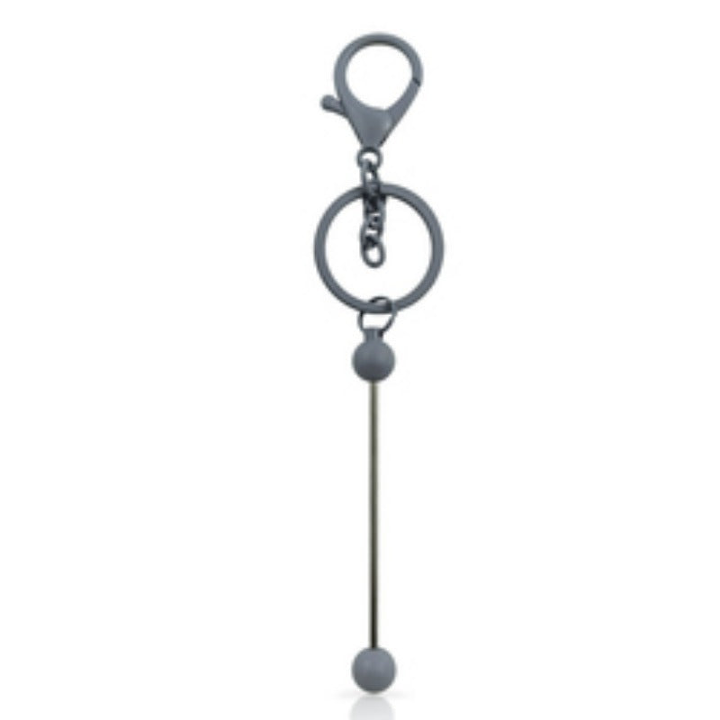 Llavero de metal con beadable de bricolaje al por mayor